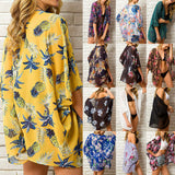 13 Colors Hot Summer Women Floral Kimono Swim Cover-Ups Female Beach Boho Cardigan Bathing Tops Beach Bikini Cover Up Outfits