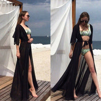 Sexy Beach Cover Up Women Dress Tunic Pareos Ladies Kaftan Robe Cover-up Woman Beach Wear Swimsuit