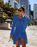 Womens Beach Dress Bikini Cover Up Swimwear Maxi Wrap Skirt Sarong Kimono Kaftan Summer Chiffon Tassel Hooded Batwing Sleeve Top