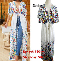 Cotton Beach Cover up Print Bathing suit cover up Swimwear Women Summer Dress Kaftan Robe de Plage Saida de Praia Tunics Pareo