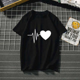 Women's t-shirt Harajuku love t shirt women feminina ladies Than heart ulzzang graphic t shirts women 2019 summer femme clothes